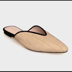 Who What Wear Parker Raffia Backless Mules